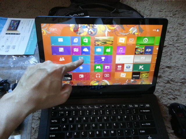 Ultrabook Sony Vaio FLIP HASWELL Full HD Touchscreen Hybrid SSD FIT PRO Yuk Mari..