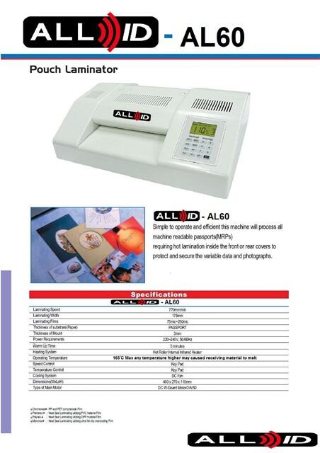 Laminator Passport AL60.