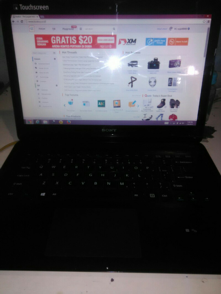 sony vaio touchscreen murah