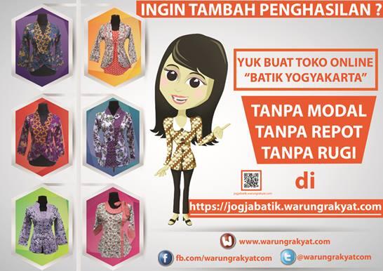 Memulai Bisnis Baju Batik Online Gak Pake Modal