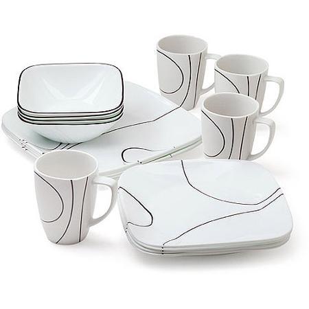 CORELLE DINNERSET 16 PCS ( SIMPLE LINE) MODEL TERBARU DARI US