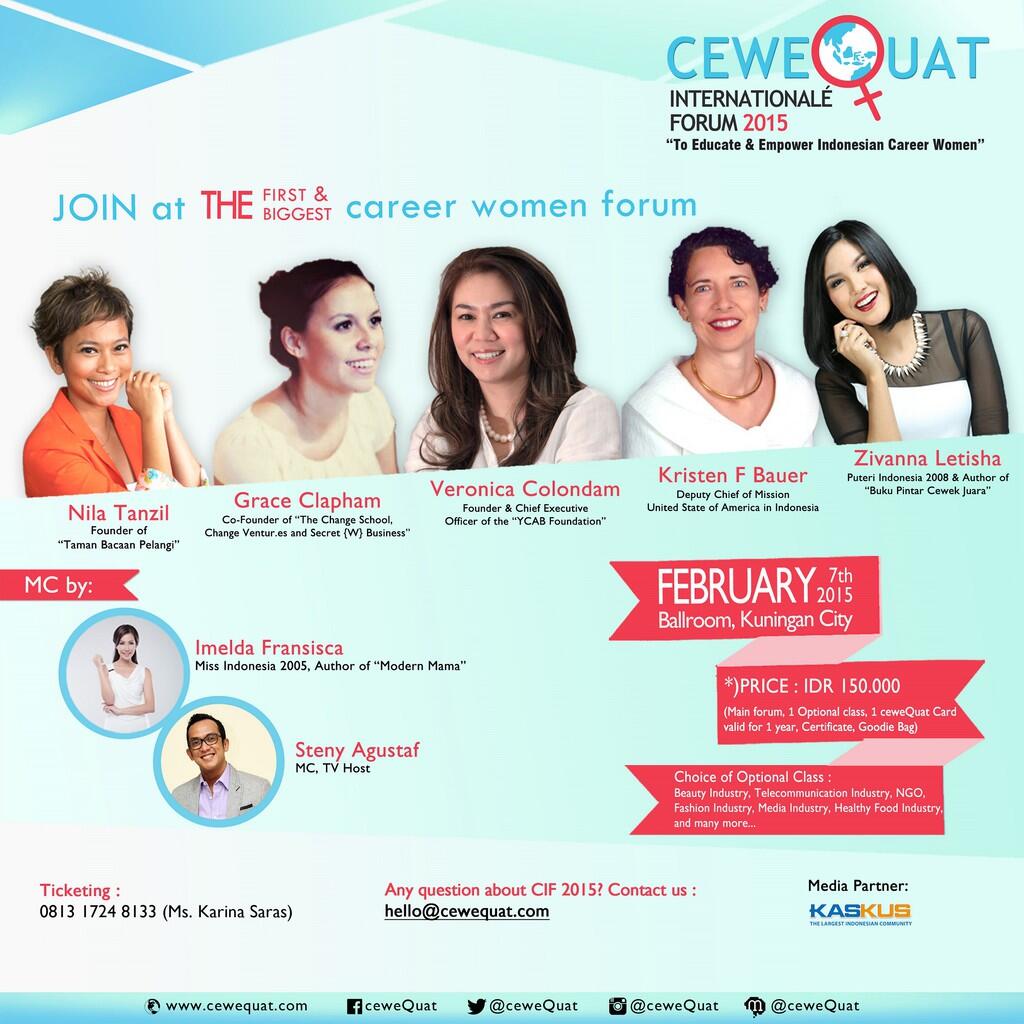 Temukan Jawaban Soal Karir di Forum CEWEQUAT 2015
