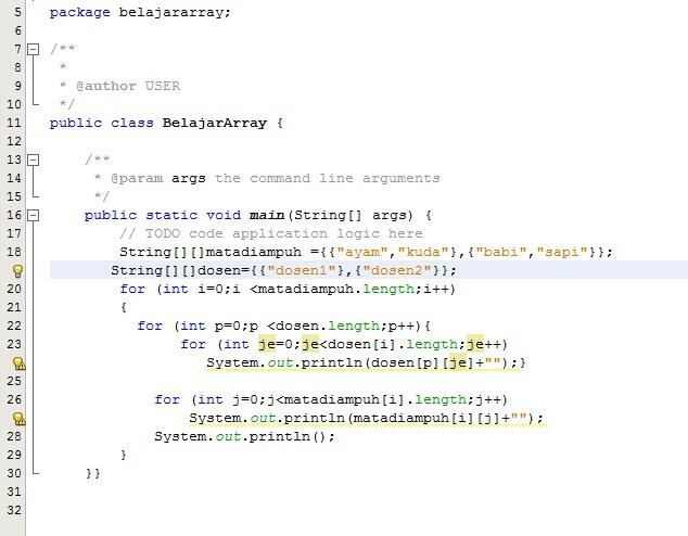 Array Java 2 Dimensi (Masuk Gan... Please) T.T
