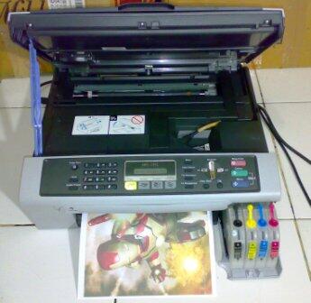 Printer Brother MFC-235C Infus baru, Siap Print, Scan, Fotocopy, Fax