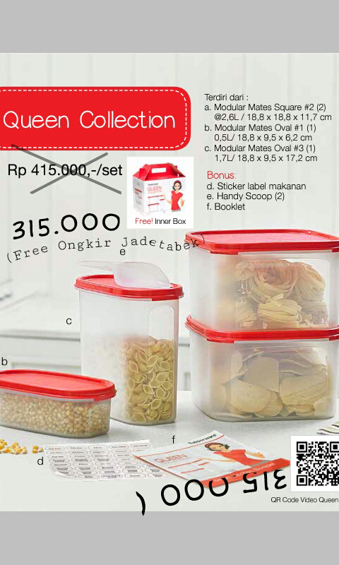 Tupperware Queen Collection Diskon 100rb
