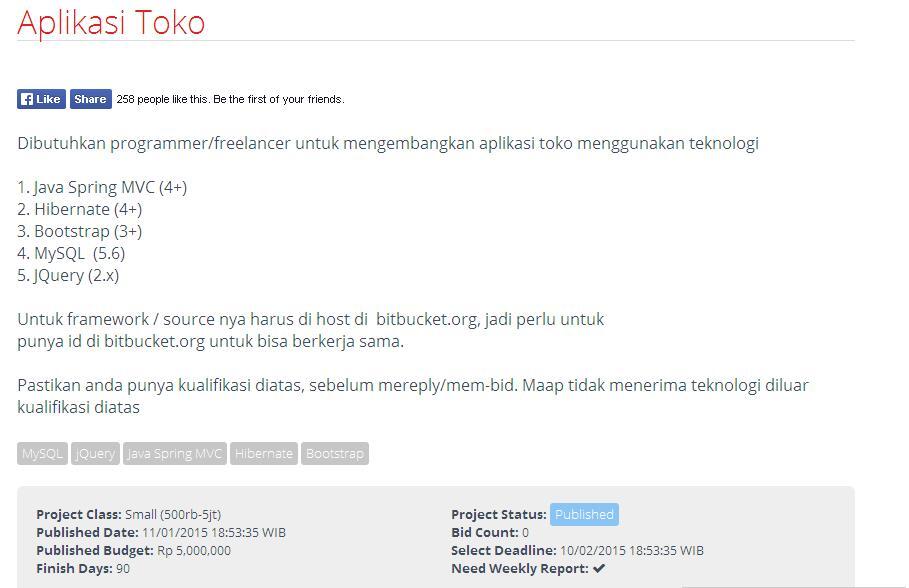 &#91;LOWONGAN FREELANCE INDONESIA&#93; Aplikasi Toko