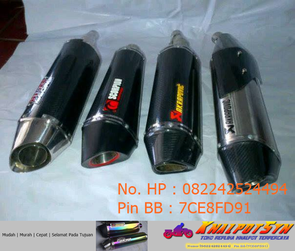 Di Jual Knalpot Baru untuk Ninja,Tiger,Vixion,CBR,Scorpio,R15,R25,Fulsar, Byson dll..