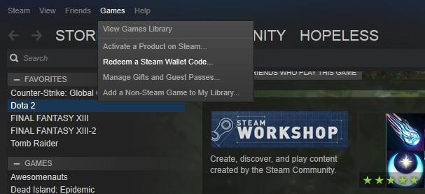 STEAM WALLET CODE