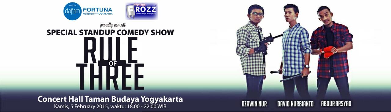 &#91;Event&#93; Stand Up Comedy Rule of Three Yogyakarta