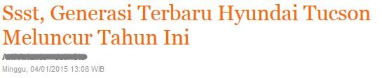 Judul Berita Online yang Mulai Monoton