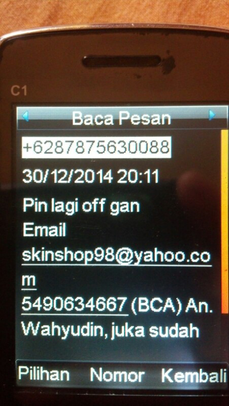 Penipu Garskin Skinshop Wahyudin 087875630088