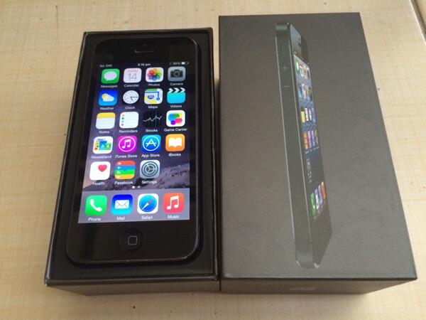Iphone 5 black 32gb fu gsm bandung