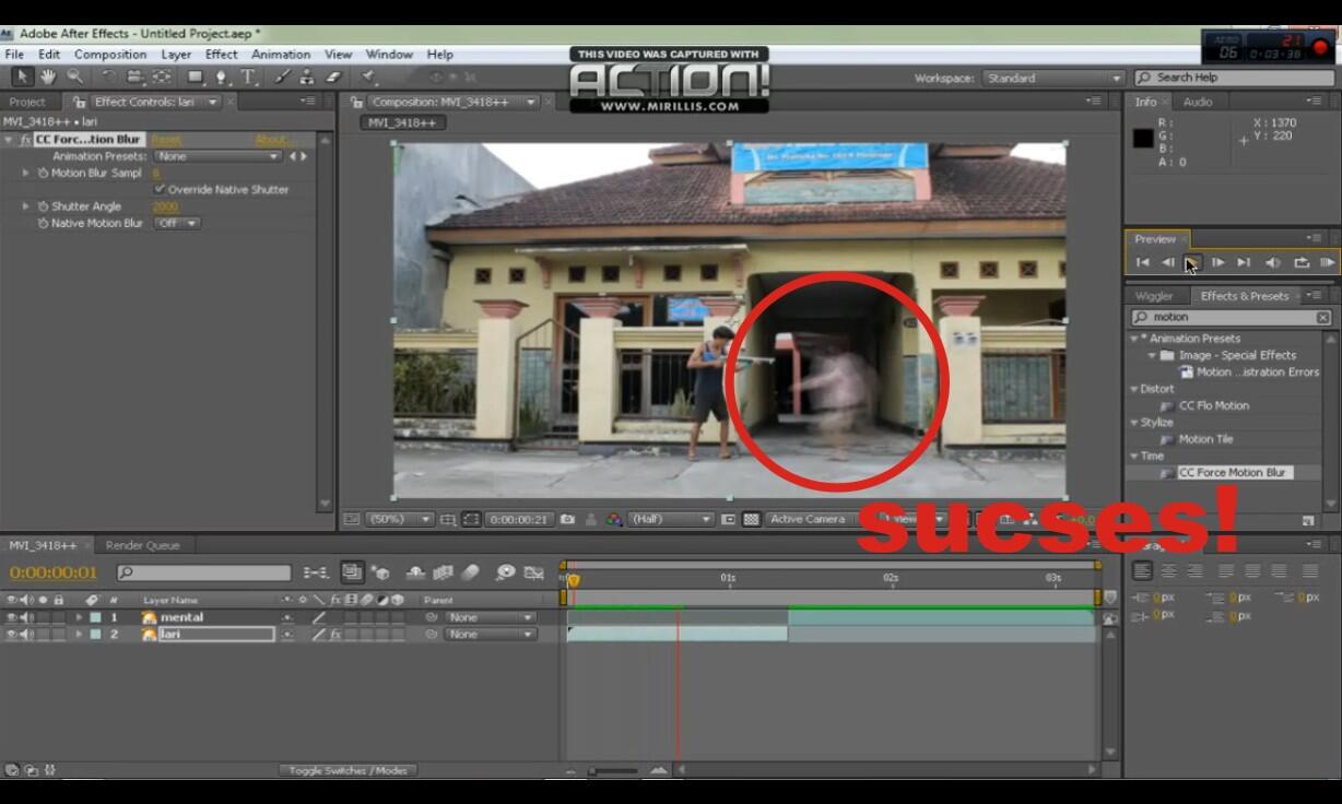 Buat efect lari cepat sinetron GGS dirumah! 