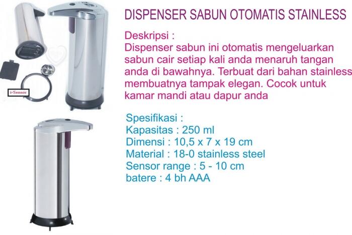 Dispenser Sabun !!! BE SIMPLE, BE MODERN.... DENGAN SENSOR !!!