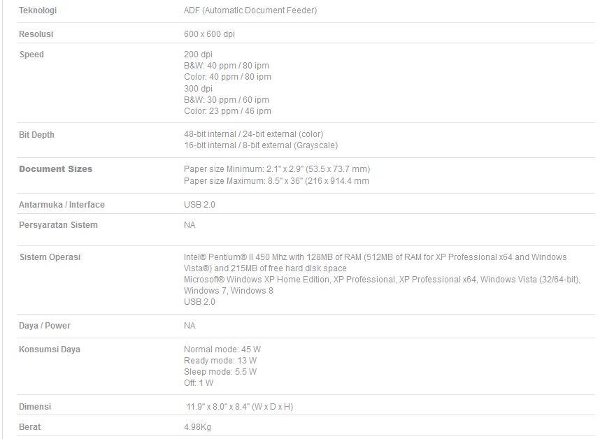 Epson WorkForce Pro GT-S85
