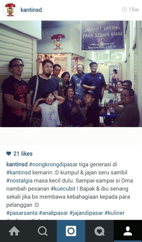 Kantin SD Pasar Santa - Mesin Waktu Menuju Indahnya Masa Kecil