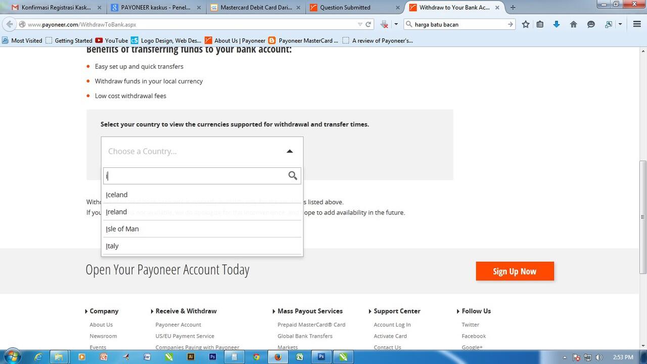 Mastercard Debit Card Dari Payoneer - GRATIS, Mau?
