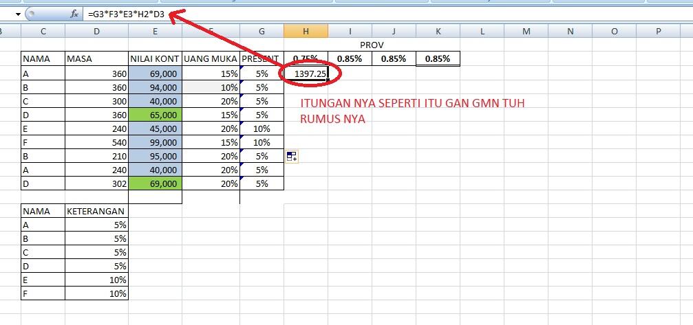 &#91;ASK&#93; RUMUS EXCEL DAPET HADIAH DARI ANE 