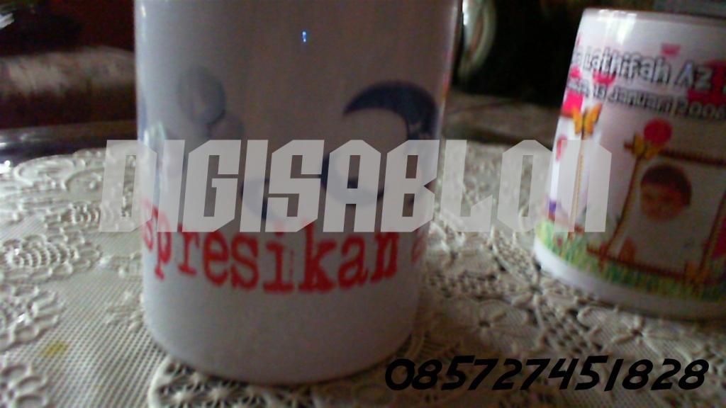Mug Sablon Desain Bebas Buat Satuan