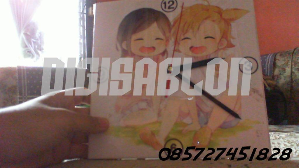 Jam Keramik Sablon Satuan Sesukamu