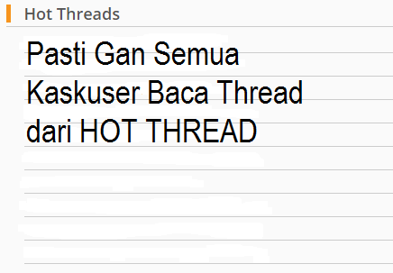 Cara-cara Kaskuser Memilih Thread Untuk dibaca