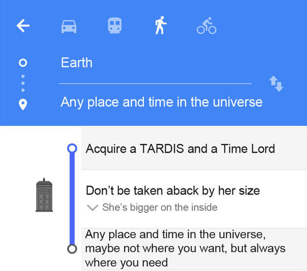 Apa yang Terjadi Jika Tempat Fiksi ini dinavigasi di Google Maps?