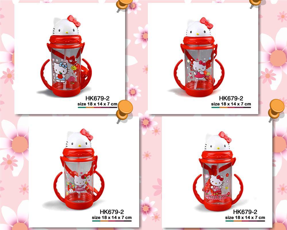 Botol, cetakan, Gelas, sendok, garpu, mangkok, piring , tempat bekal Hello Kitty