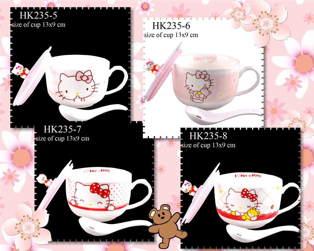 Botol, cetakan, Gelas, sendok, garpu, mangkok, piring , tempat bekal Hello Kitty