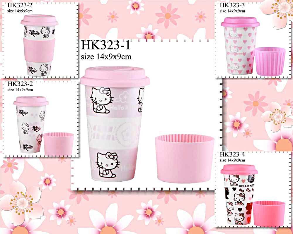Botol, cetakan, Gelas, sendok, garpu, mangkok, piring , tempat bekal Hello Kitty