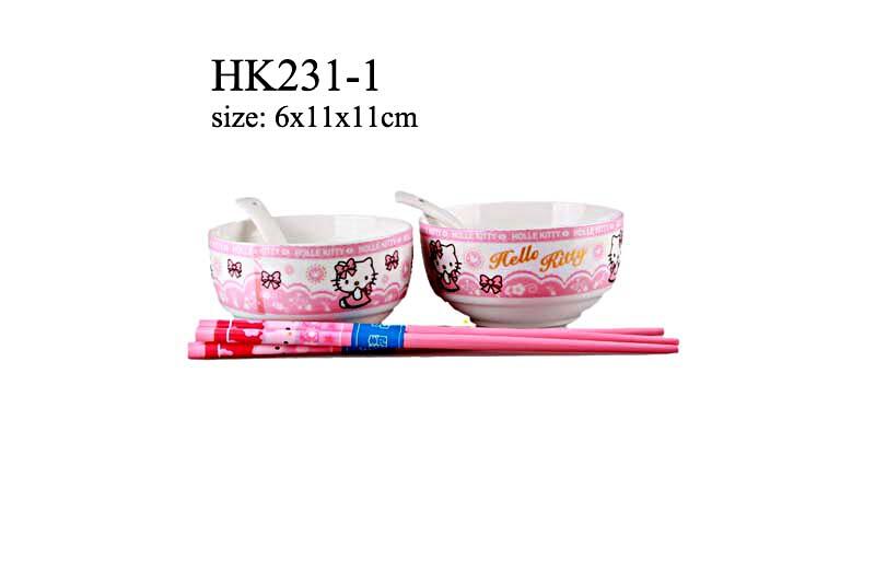 Botol, cetakan, Gelas, sendok, garpu, mangkok, piring , tempat bekal Hello Kitty