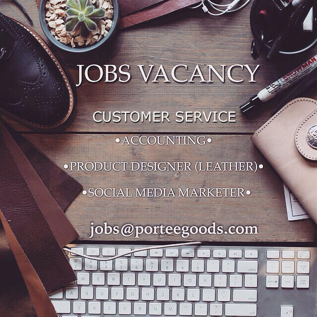 Open Recruitment Portee Goods & LTHRKRFT