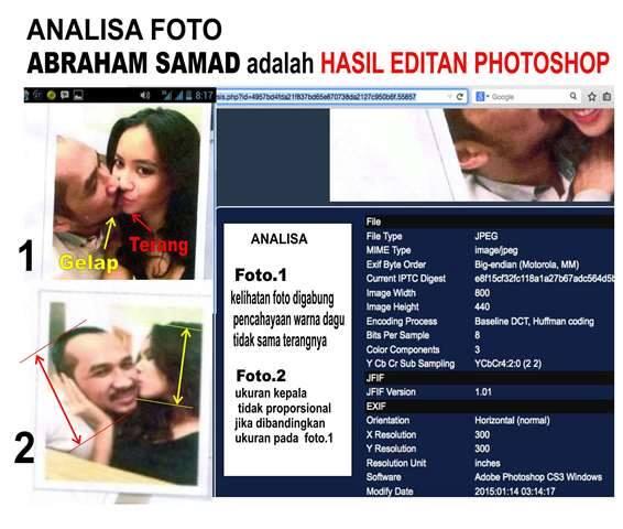 Foto mesra Abraham Samad dengan Elvira Devinamira adalah REKAYASA!