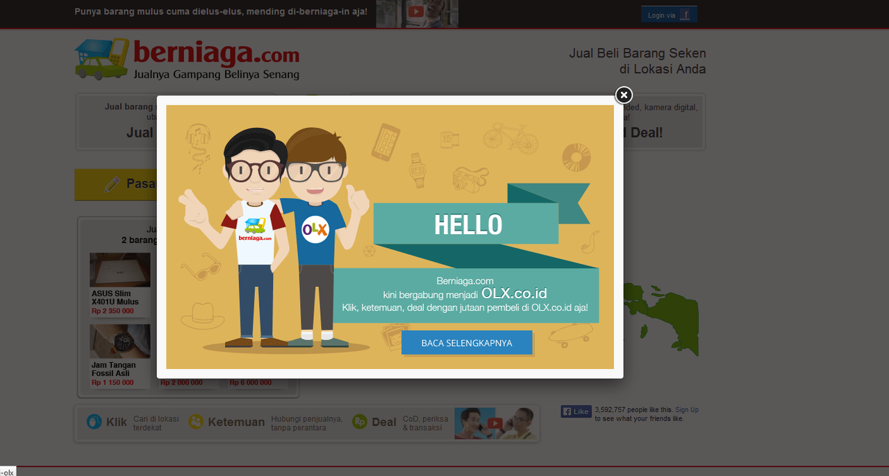 Resmi Berniaga Akhirnya Bergabung Dengan OLX