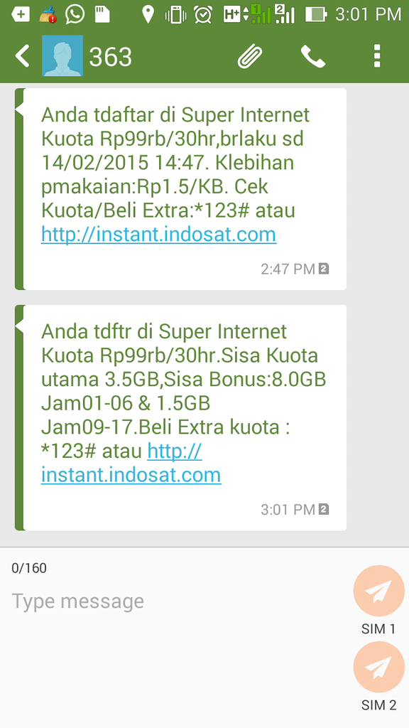 Inject/Tembak Paket Internet Indosat M3 dan Mentari 11Gb dan 13Gb Harga Promo! Murah!
