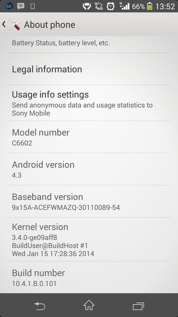WTS Sony Xperia Z C6602 Mulus Pemakaian Tangan Petama !