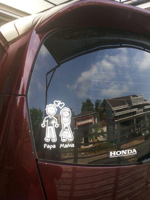 Terjual Jual Sticker Happy Family Car Stiker  Karakter 