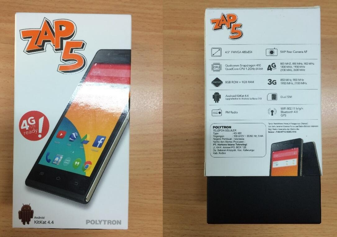 Polytron Zap 5 - Android 4G LTE Canggih Harga 1 Jutaan 