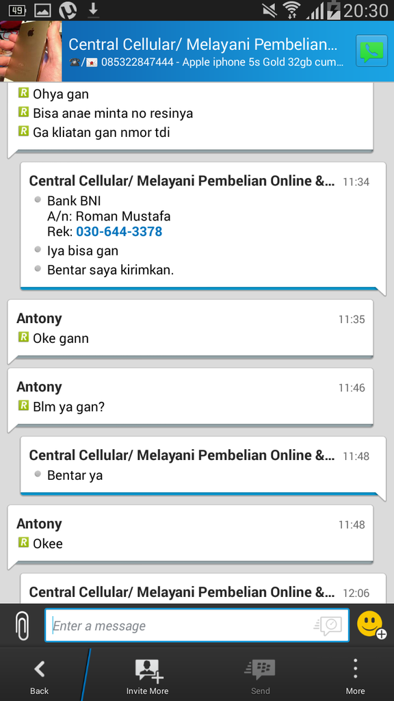 Hati - hati dengan seller penipu (Roman Mustafa)