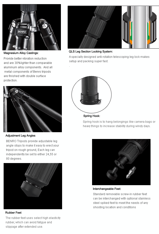 tripod kamera foto pro Benro A1681 TB0