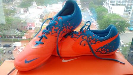 Sepatu Futsal Elastico Blue Orange 350k Nego!