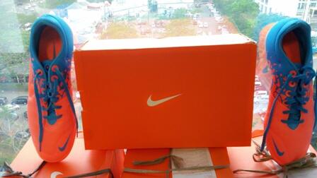 Sepatu Futsal Elastico Blue Orange 350k Nego!