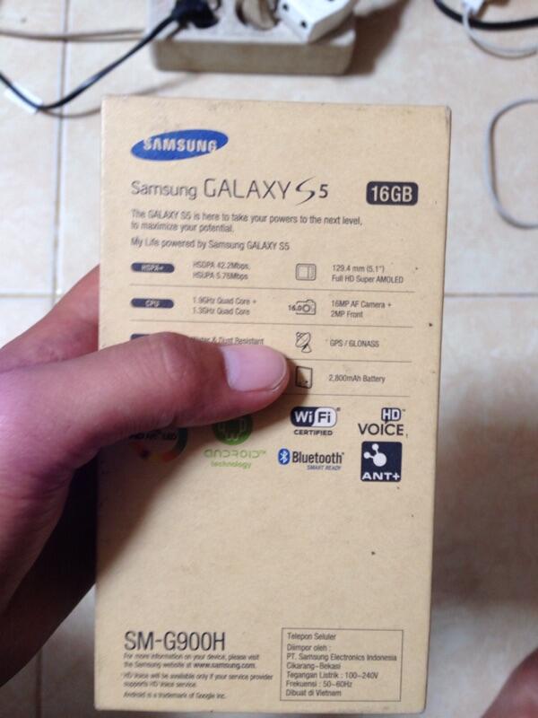 Samsung galaxy s5 biru Solo