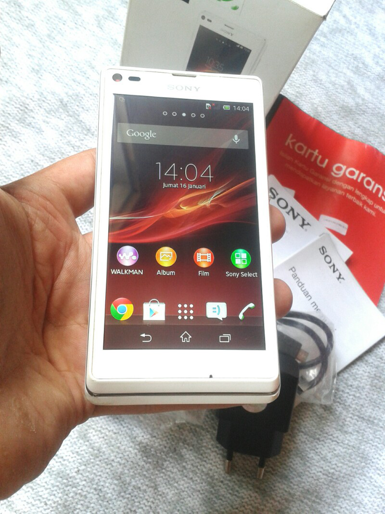 Sony Xperia L C2105 White Muluss Garansi Tam 10 Lagi Murah Aja Rekber Welcome