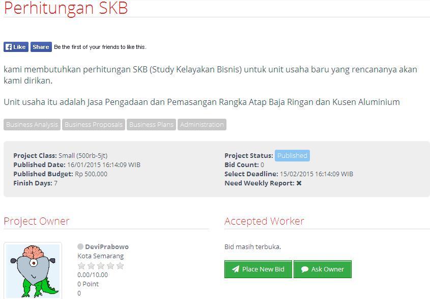  &#91;LOWONGAN FREELANCE INDONESIA&#93; Perhitungan SKB