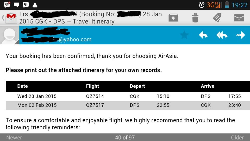 jual tiket jakarta - bali(dps) PP 28 jan-3 feb