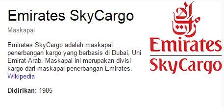 Fakta - Fakta Seputar Emirates Sky Cargo