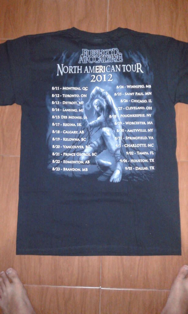 Dijual/For Sale Kaos/T-shirt Fleshgod Apocalypse - Agony Tour Original