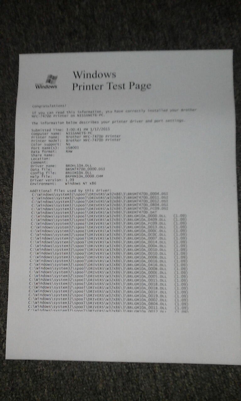 Printer Brother(print,scan,copy,fax,pc Fax) Mfc 7470d