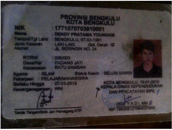 &#91;Wanted&#93; Dendy Pratama Youngkie 