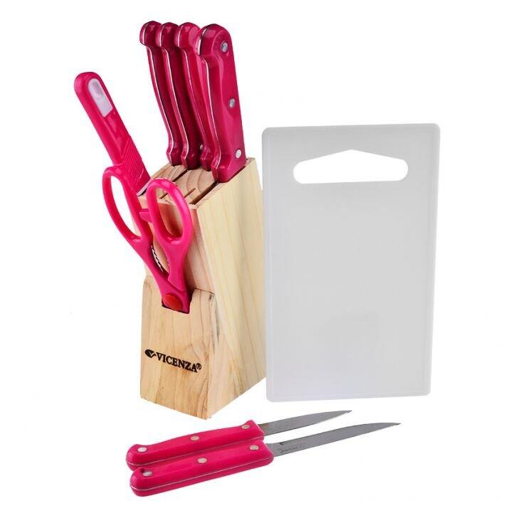 Vicenza Pisau Set - 10 Buah - Stainless Steel